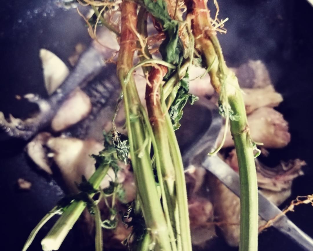 益母草炖鸡汤的做法