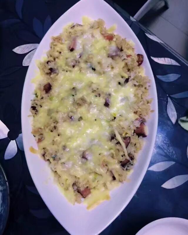 烤箱版会拉丝的芝士鸡肉焗饭