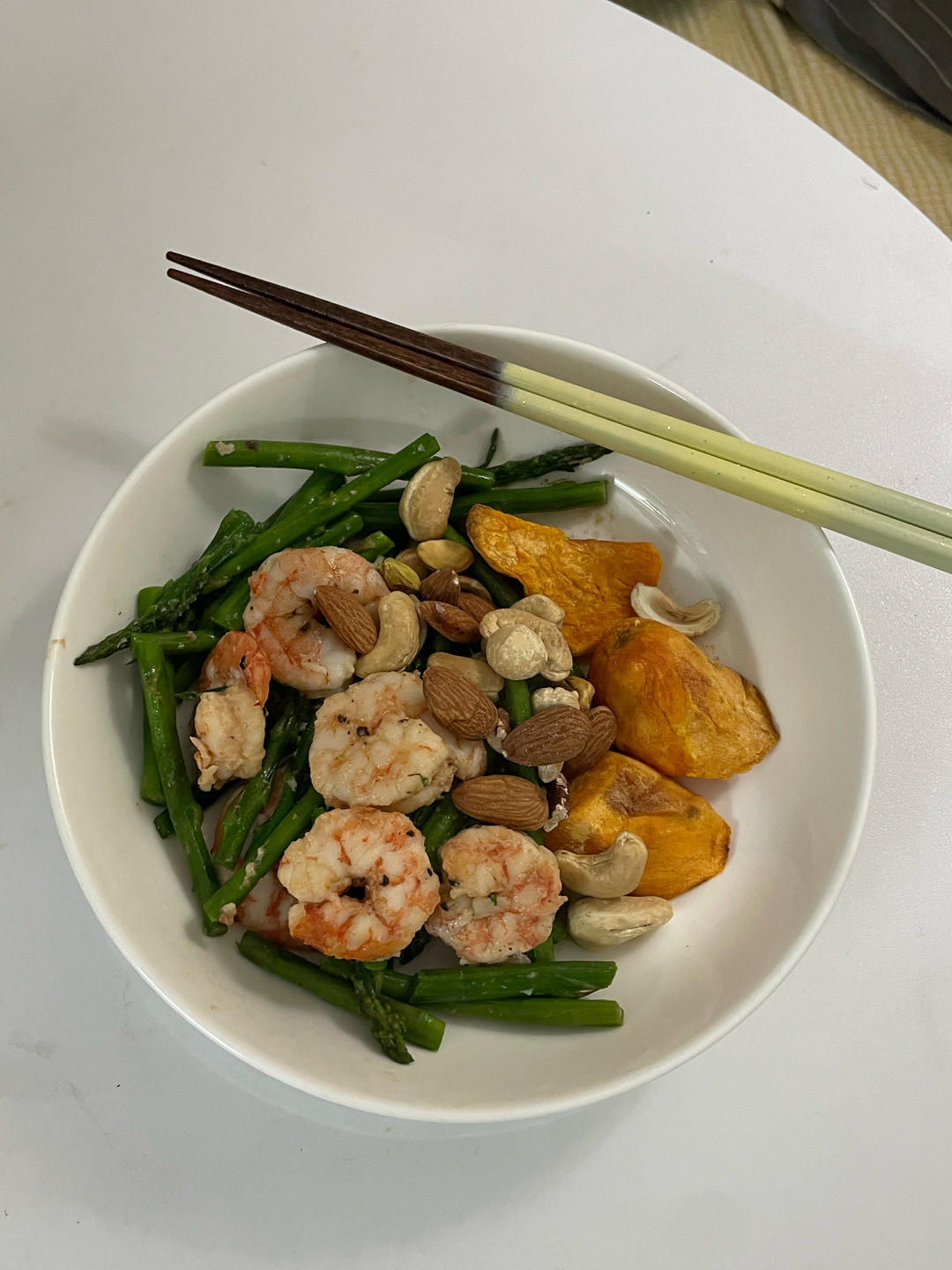 清炒芦笋虾仁