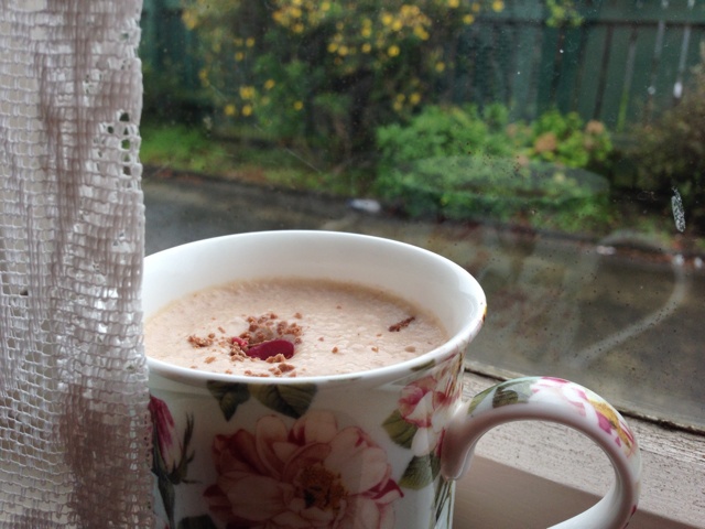 香蕉巧克力牛奶。