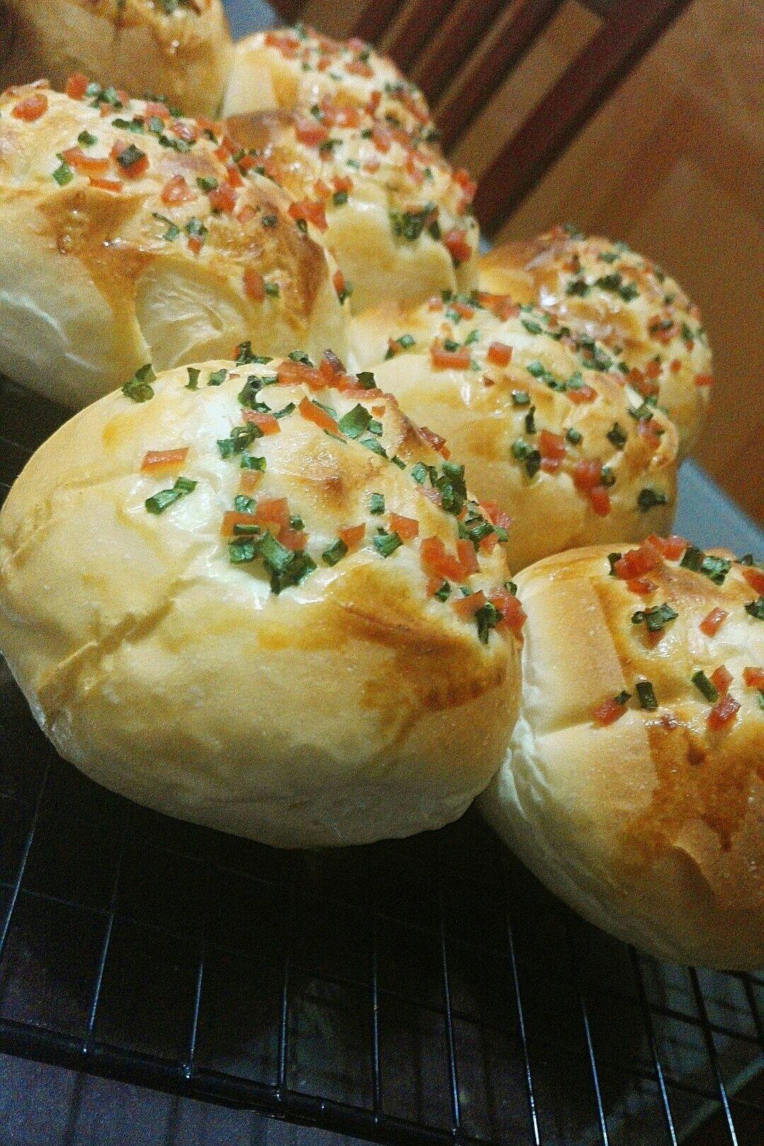 台湾面包冠军 之 香葱面包