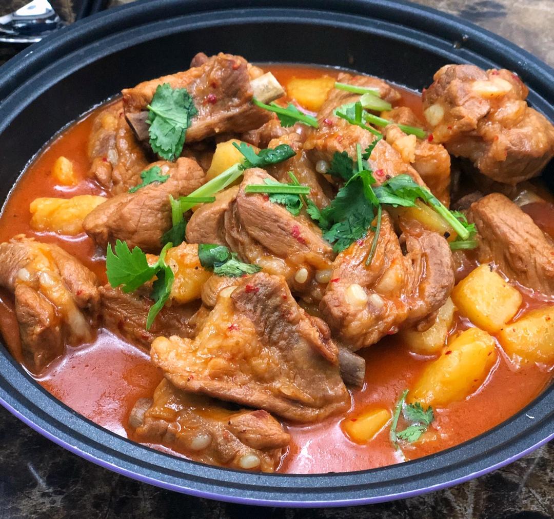 番茄土豆肥牛锅