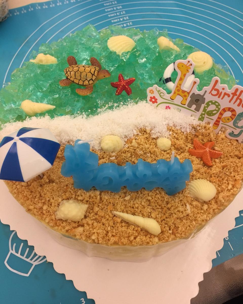 海洋酸奶慕斯蛋糕——乐众缤纷夏日烘焙大赛获奖作品