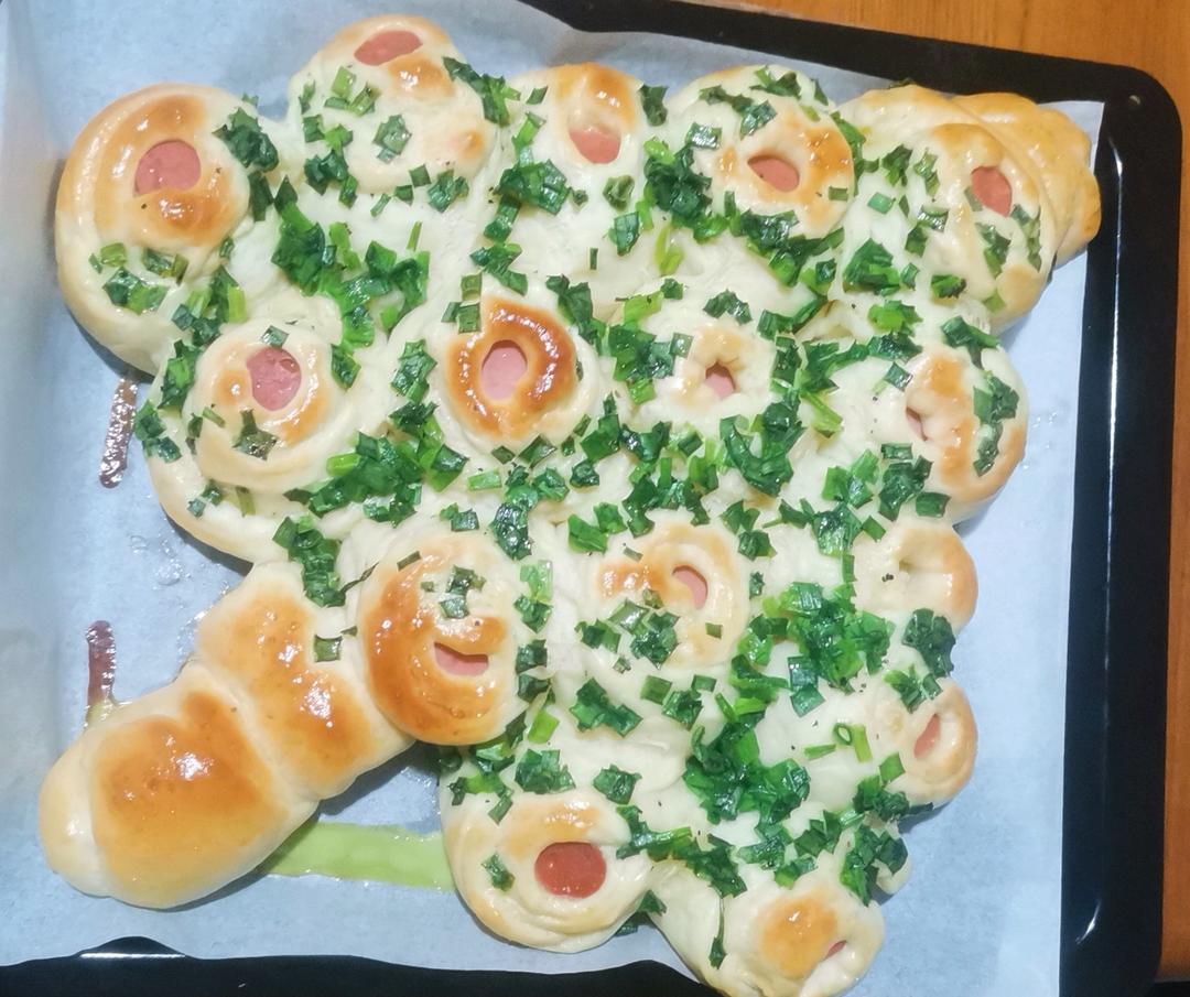 圣诞树面包