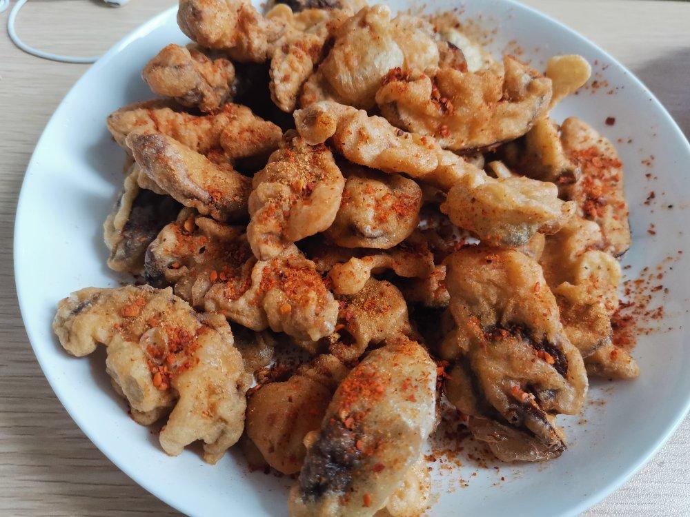 堪比烧烤的炸香菇