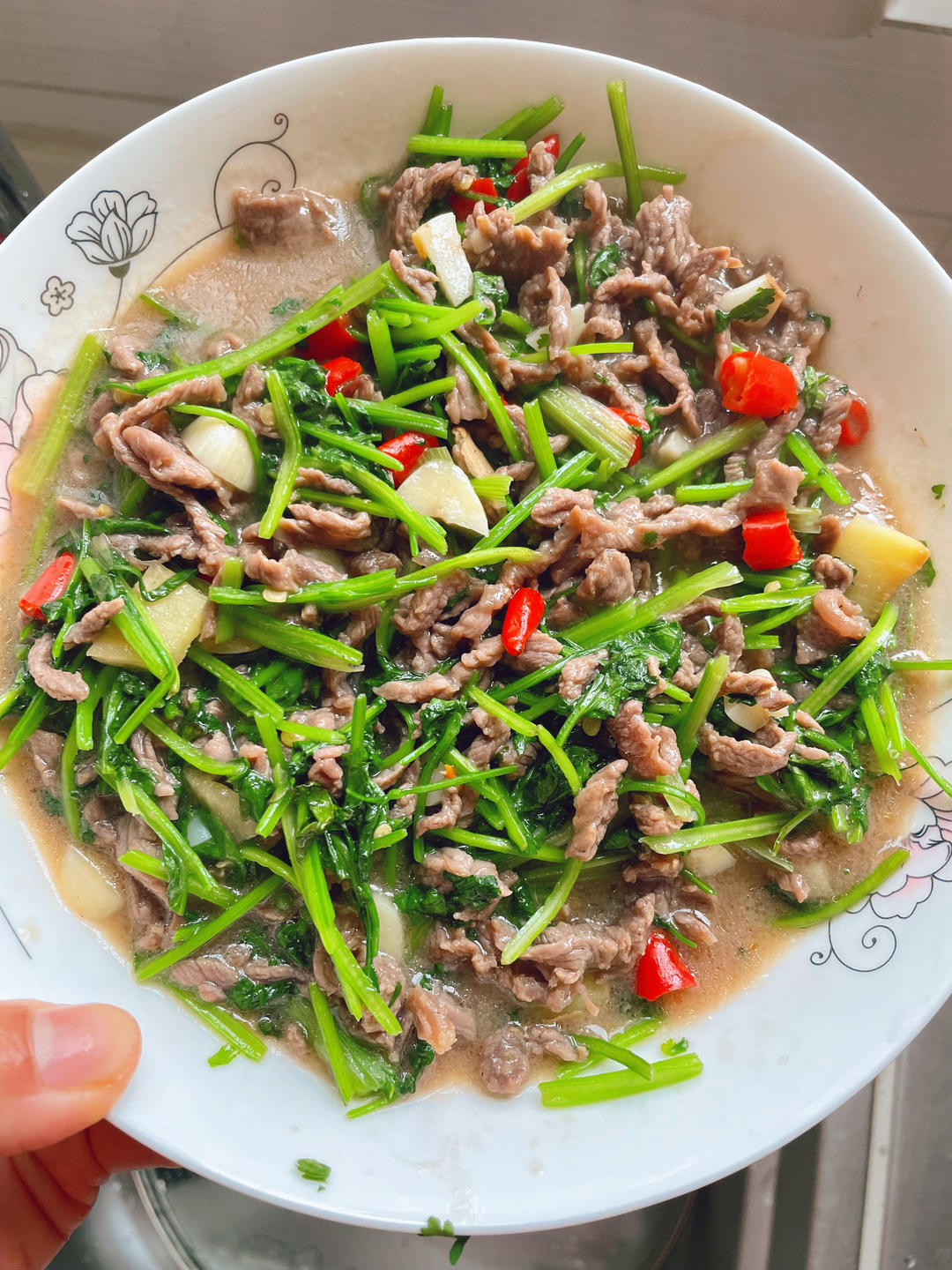 香菜炒牛肉🔥（附鲜香巨嫩妙招）