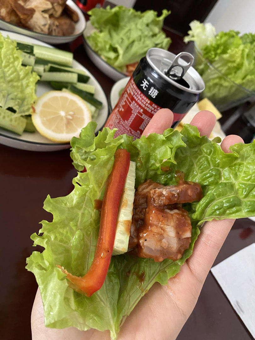 韩式菜包肉（不会出错的炖肉➕自制酱料）