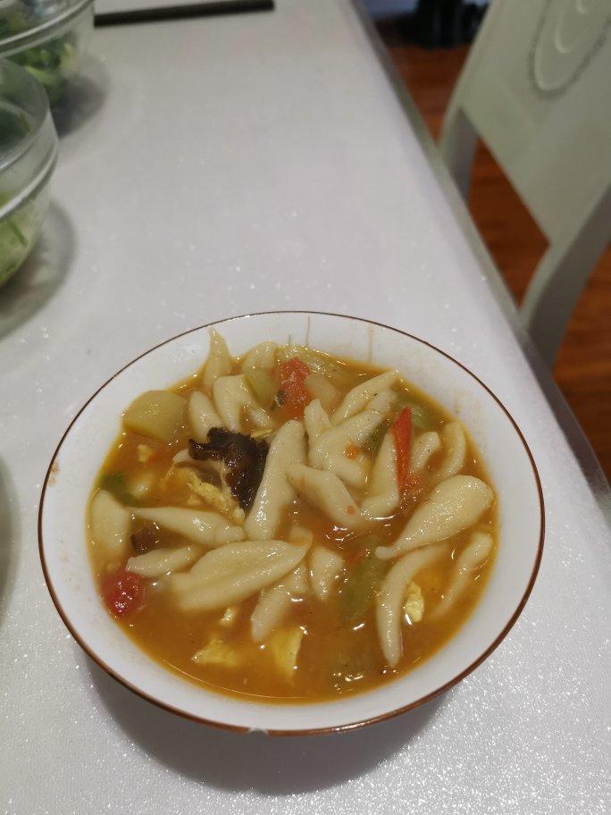 番茄鸡蛋剪刀面