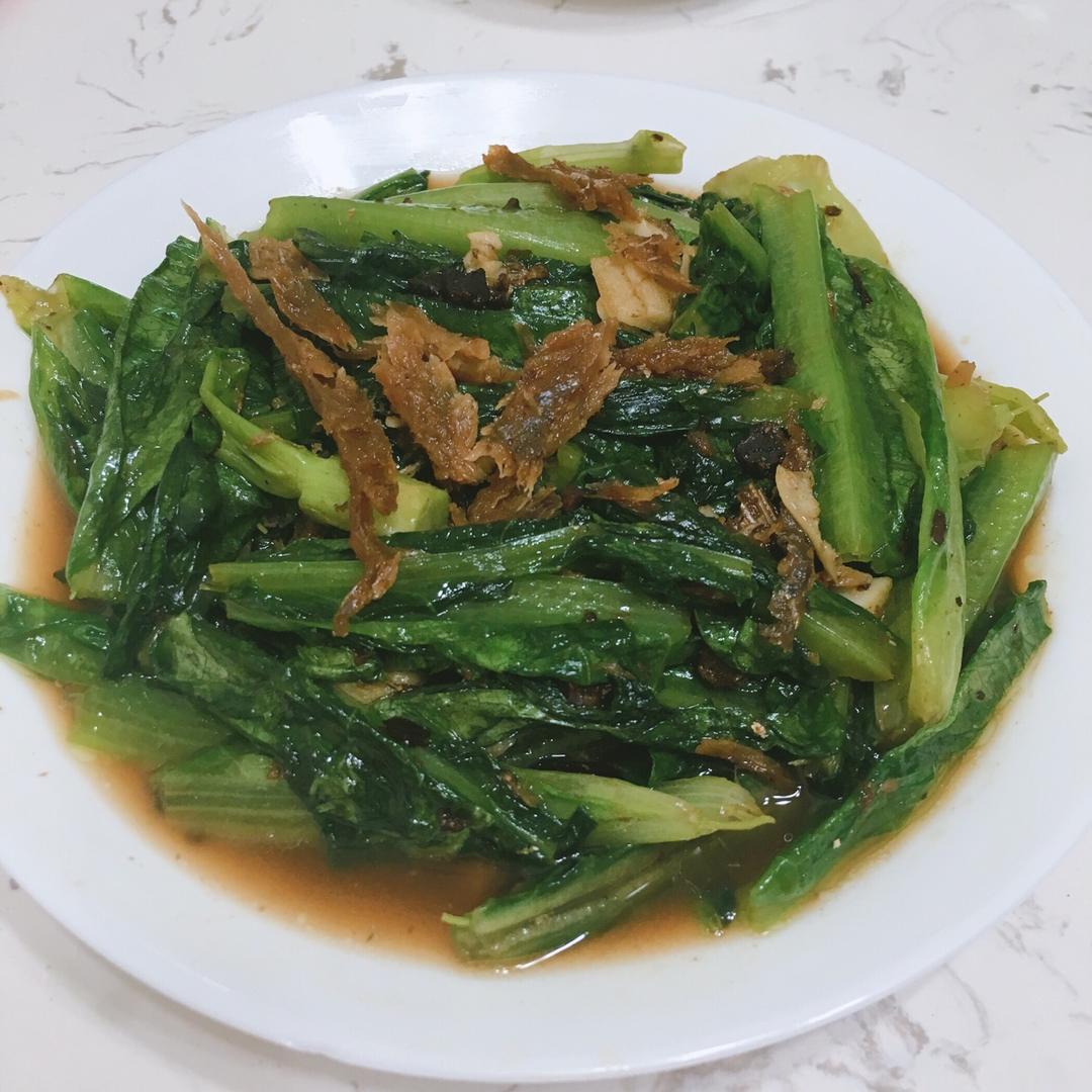 豆豉鲮鱼油麦菜