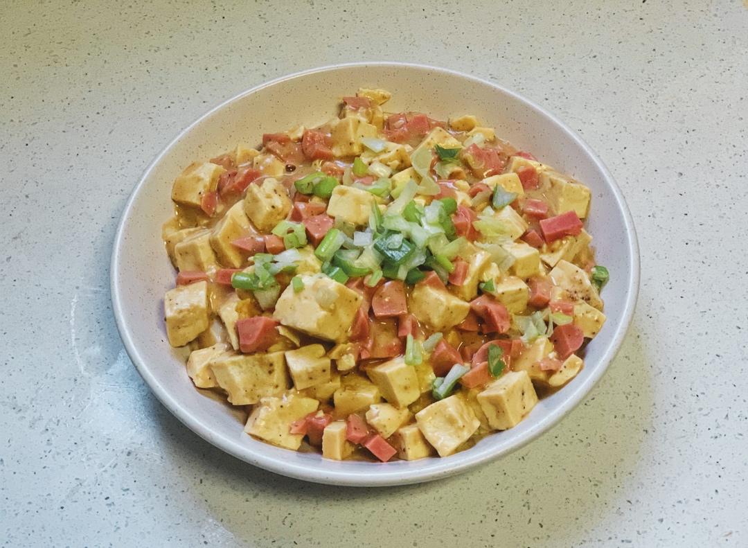 老丁的私房菜-蟹黄豆腐