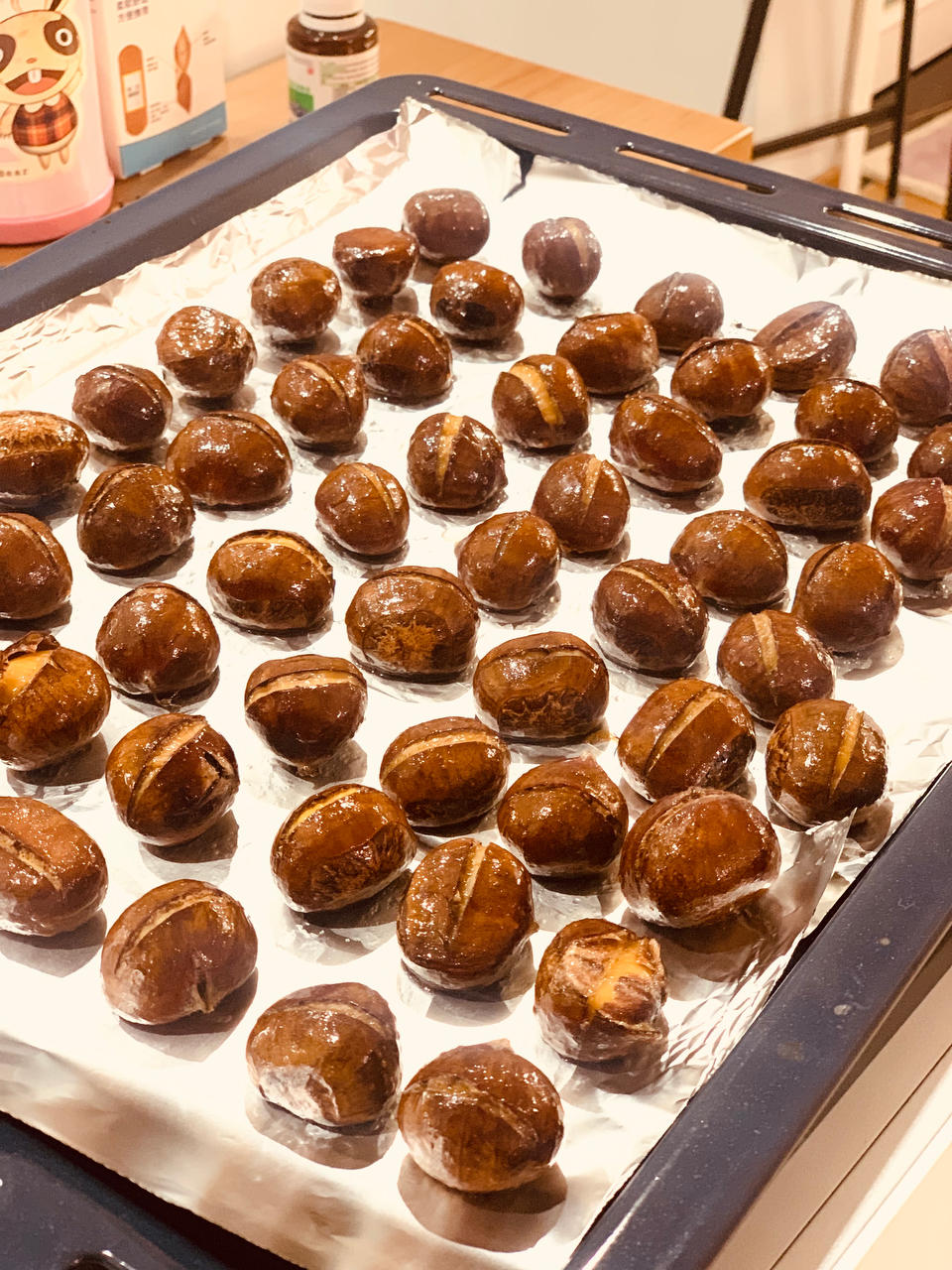 烤箱版-零失败的香甜蜂蜜烤栗子