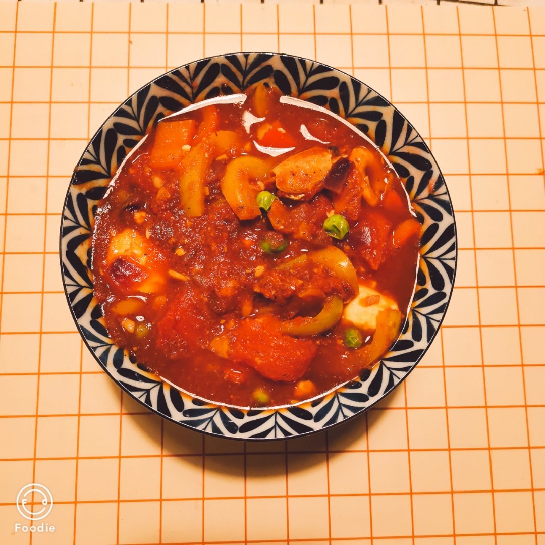 墨西哥风味汤烩豆腐【健康一锅端】