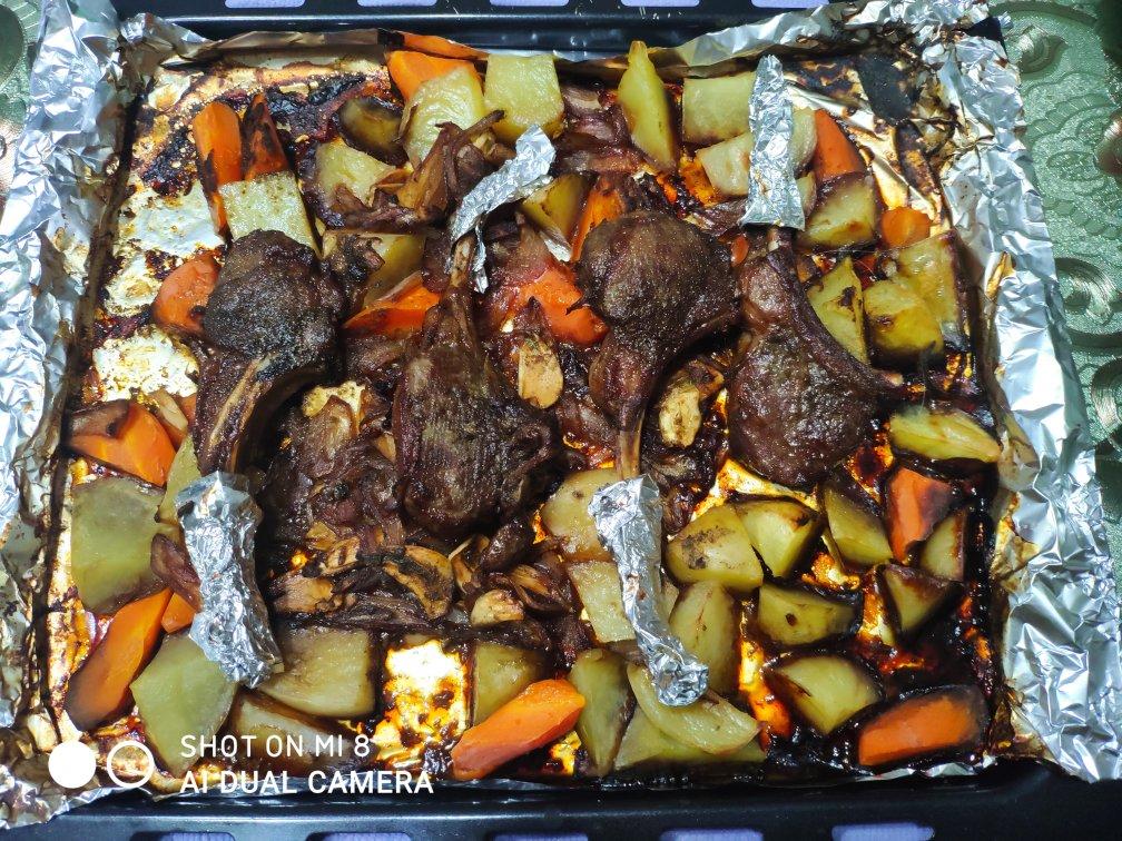 超好吃的烤羊排烤箱版