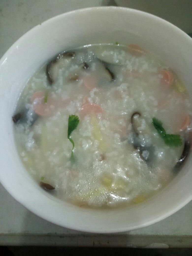 火腿香菇粥