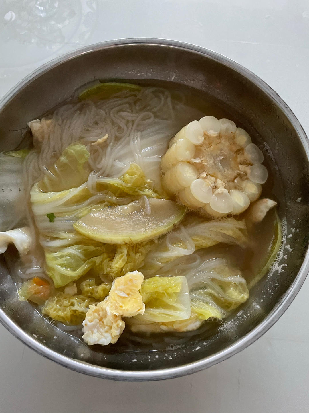 娃娃菜粉丝煲，低卡又鲜美