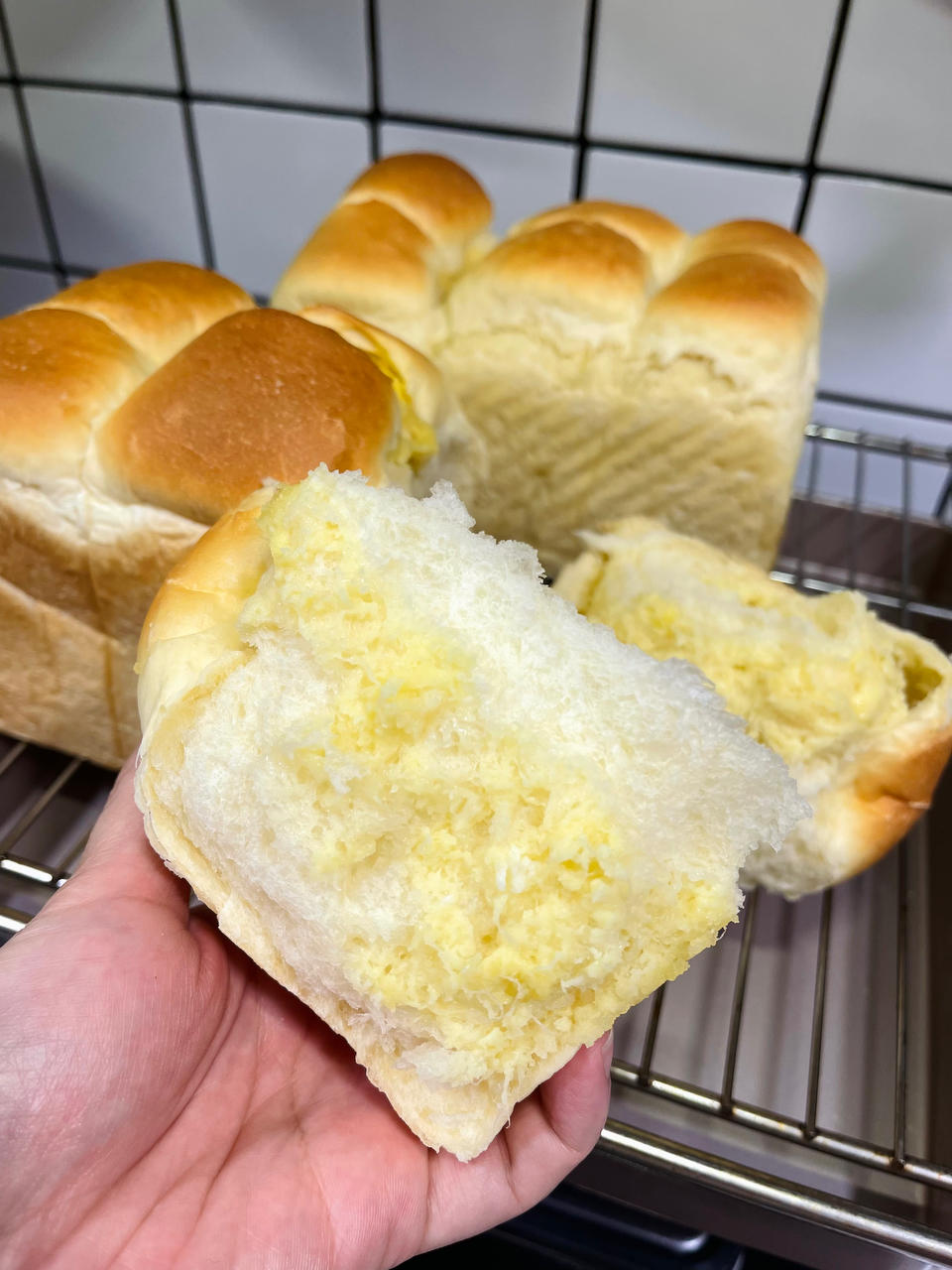 软到直不起腰的云朵榴莲吐司