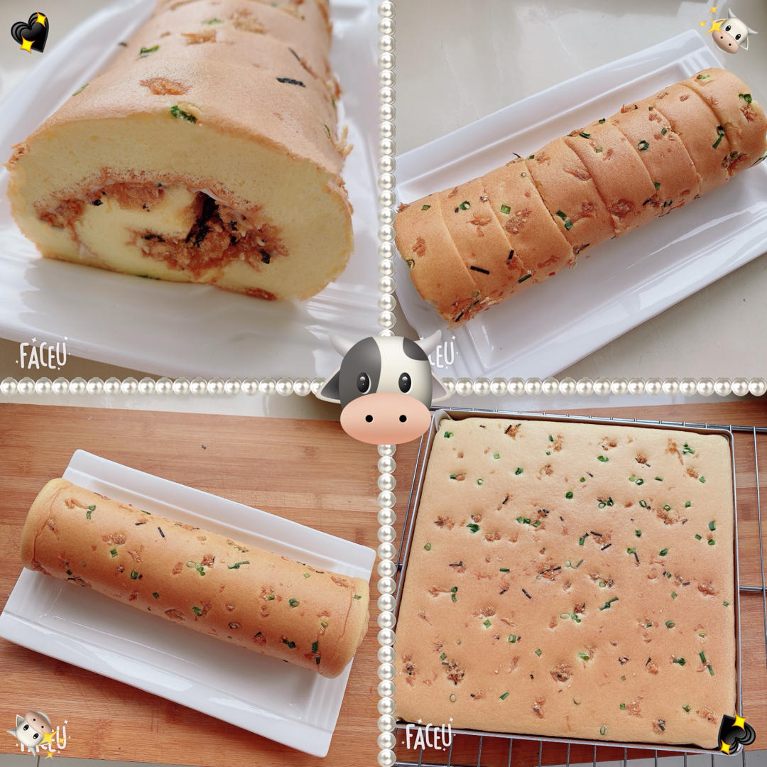 香葱肉松蛋糕卷