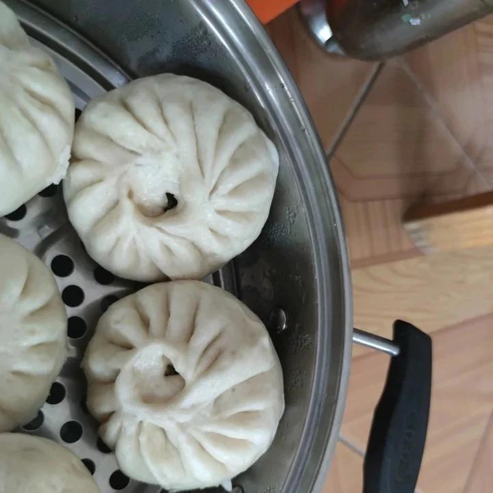肉包，包子基础做法，肉馅不用打水（捏褶子视频)