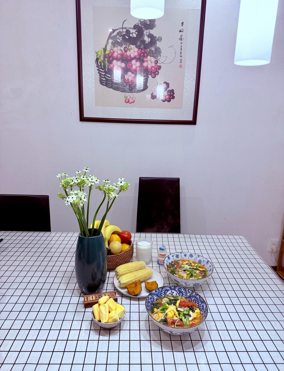 番茄鸡蛋青菜面