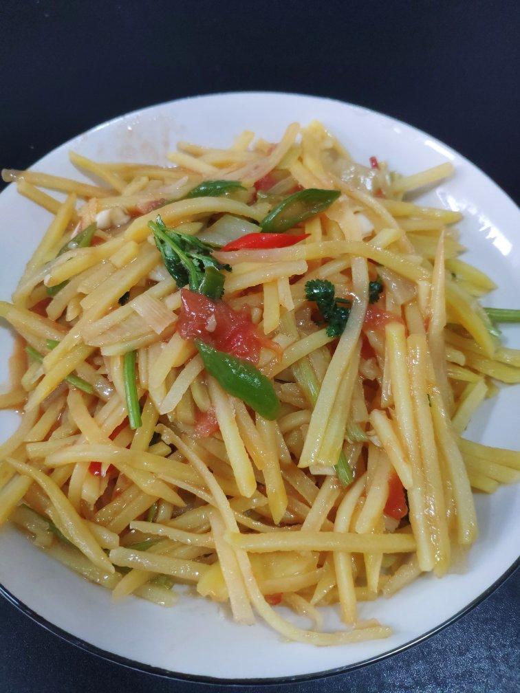 西红柿炒土豆丝