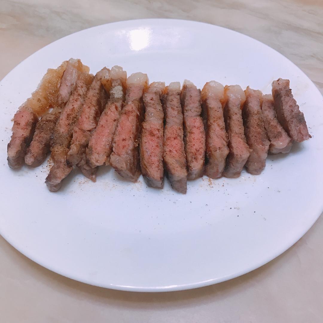 快手版 家庭版煎牛排 ）无需腌制）