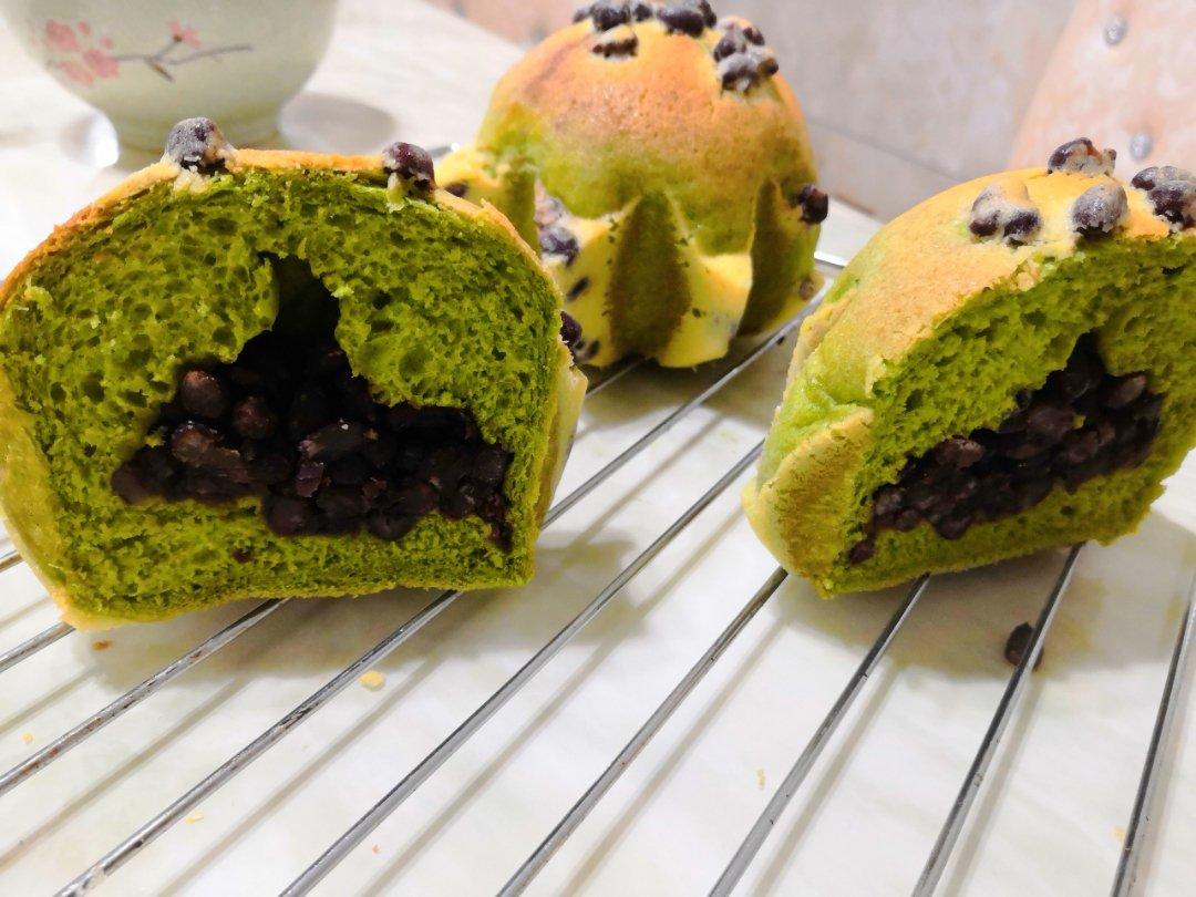 bo妈爱烘焙做的王传仁亲授抹茶红豆面包