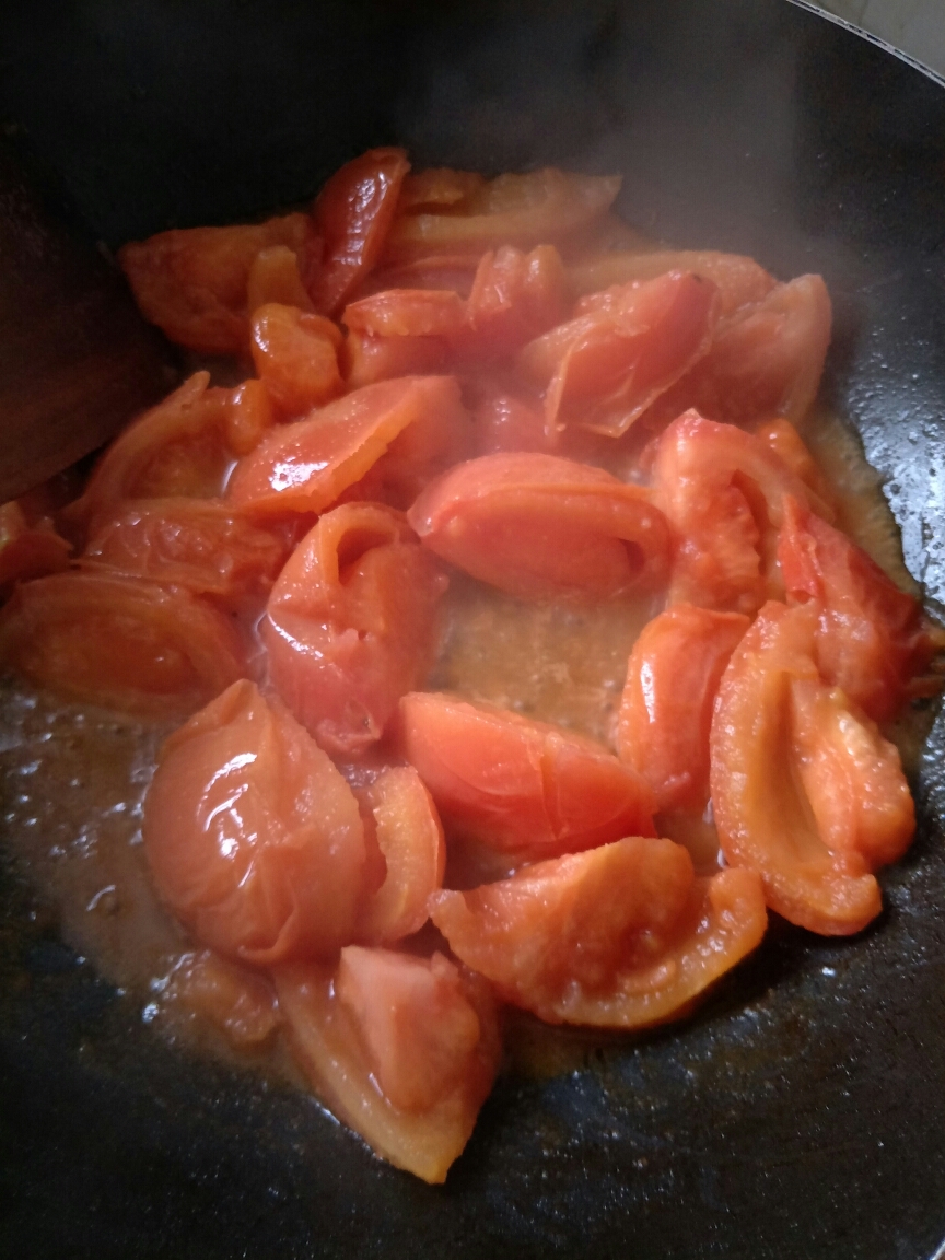 多汁西红柿炒鸡蛋汤的做法 步骤9