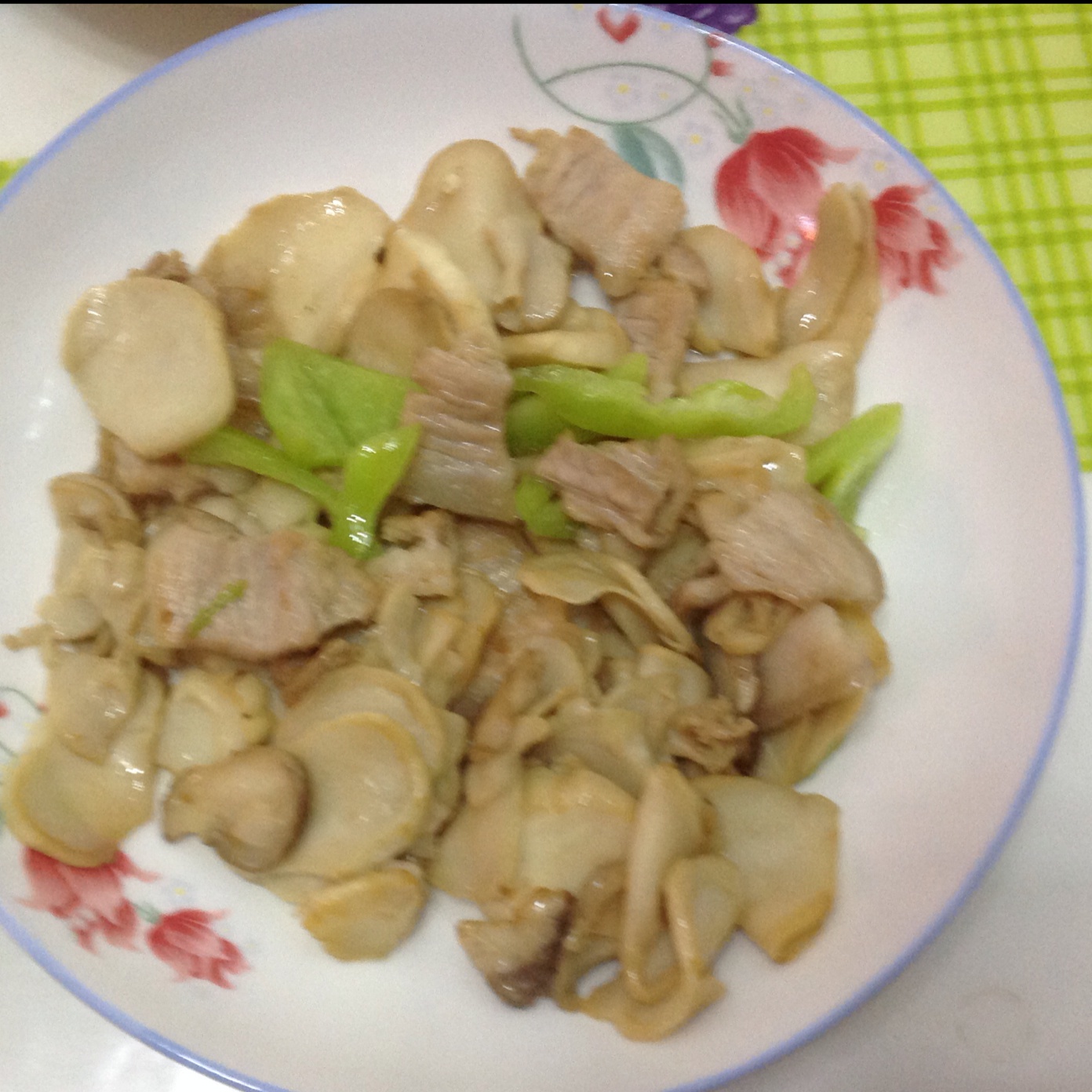 杏鲍菇炒肉片