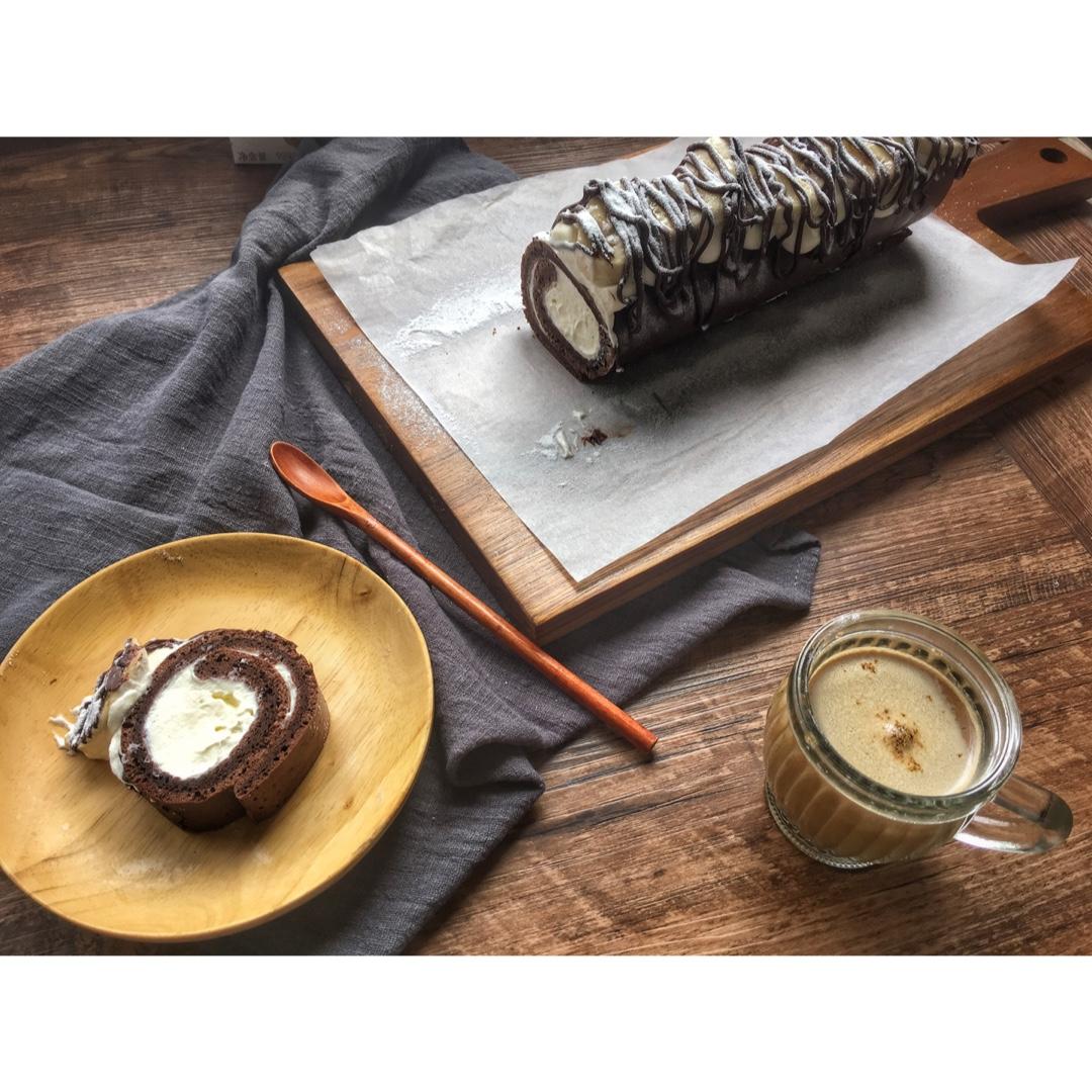 超简单·巧克力蛋糕卷