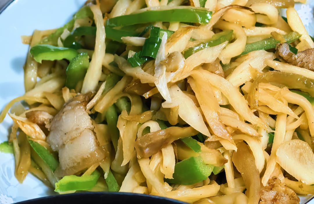 茭白炒肉丝