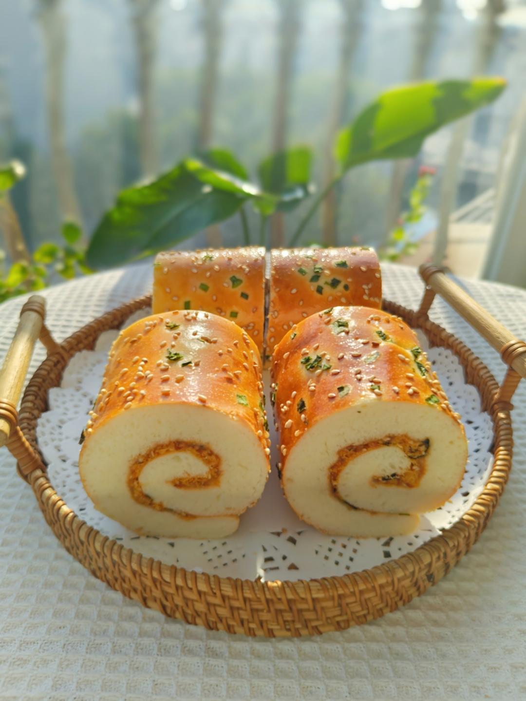 回忆的味道---肉松面包卷