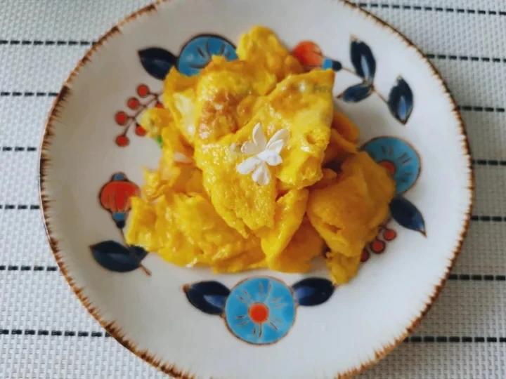 清香扑鼻的茉莉花炒蛋，地道云南菜～！