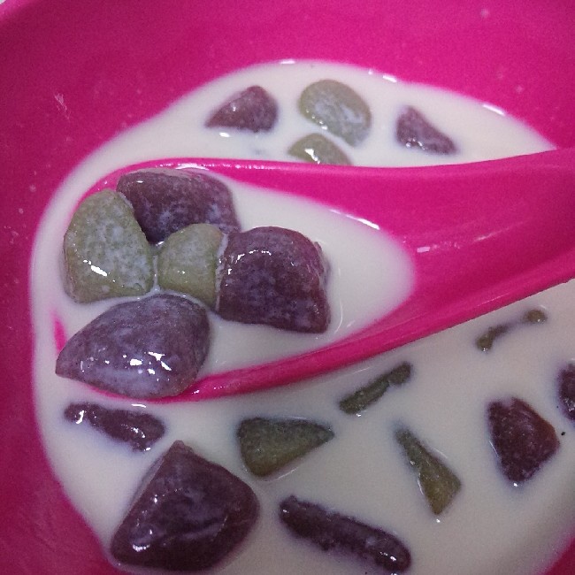 抹茶圆。