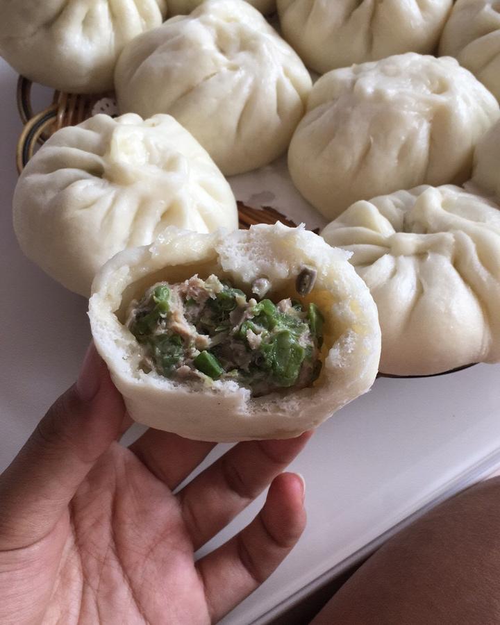 豆角猪肉包子