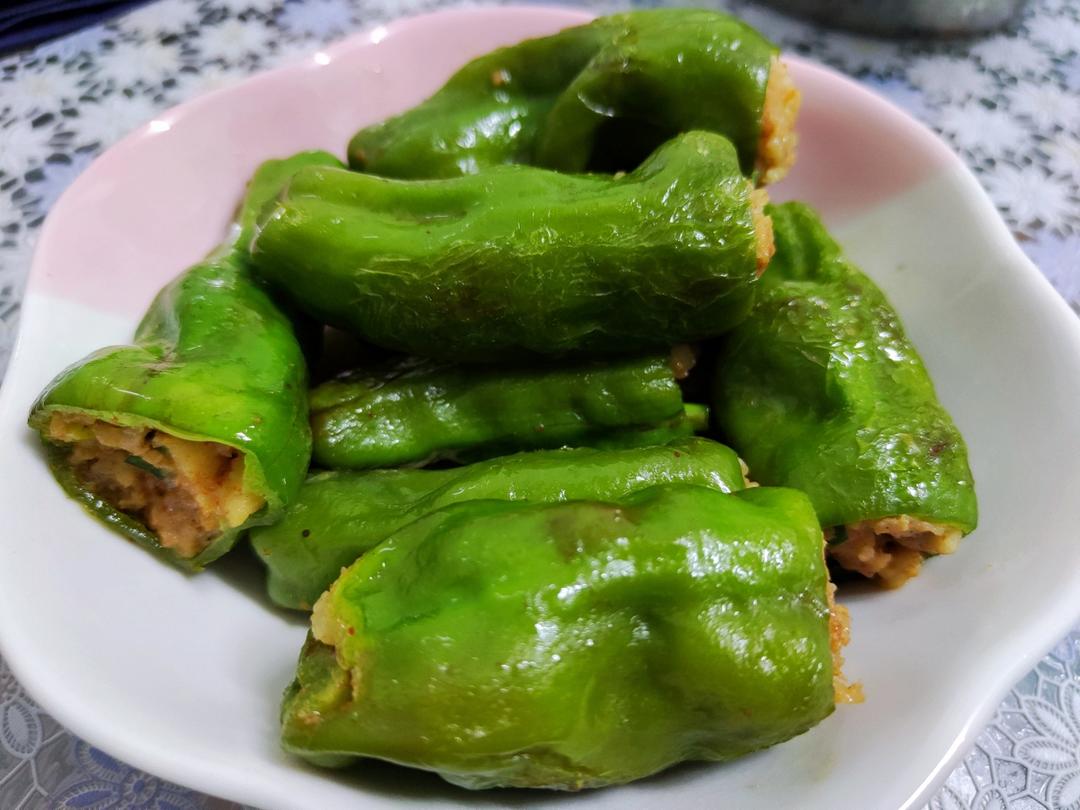 下饭菜肴--青椒酿肉