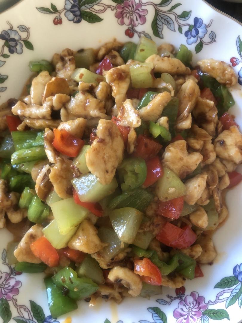 鸡肉菜谱1⃣️-辣炒鸡丁（米饭杀手）