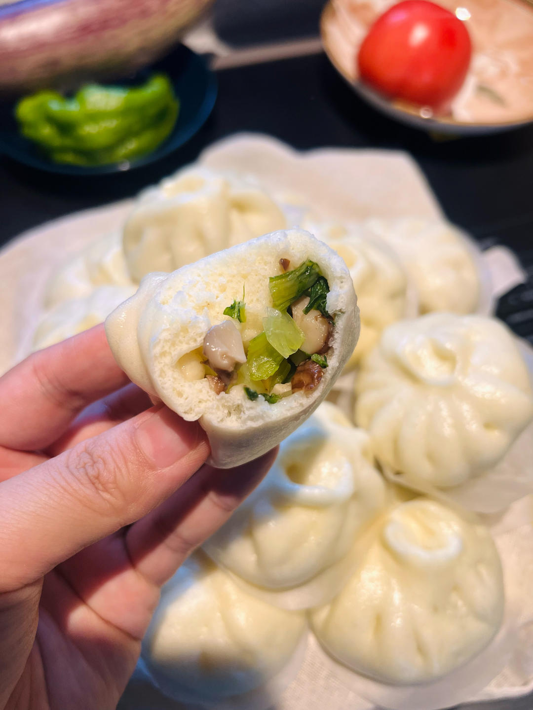 脆嫩、多汁、鲜绿~青菜菌菇包的秘密详解