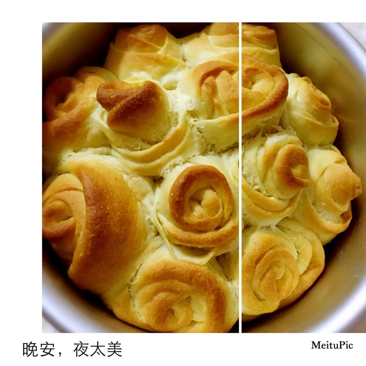 玫瑰花面包