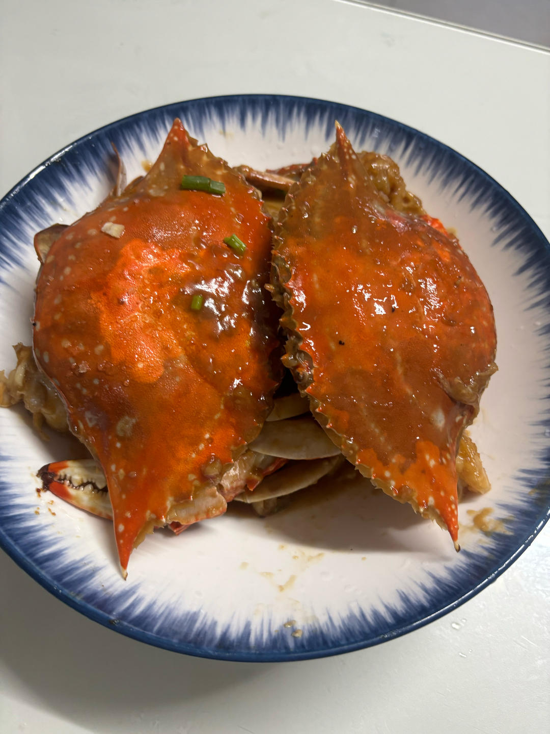 梭子蟹炒年糕～标准的江浙菜