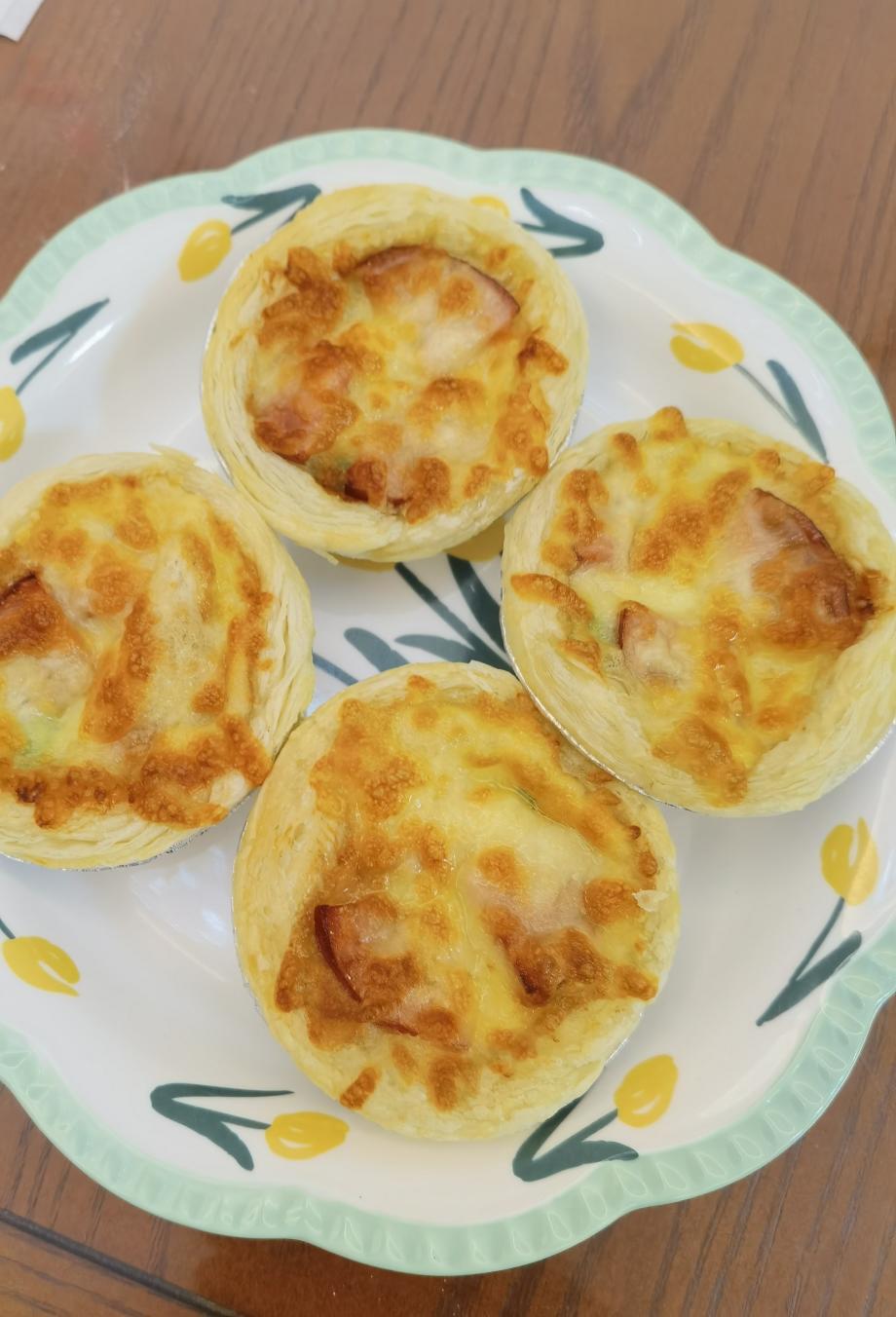 空气炸锅版—蛋挞皮Pizza🍕的做法