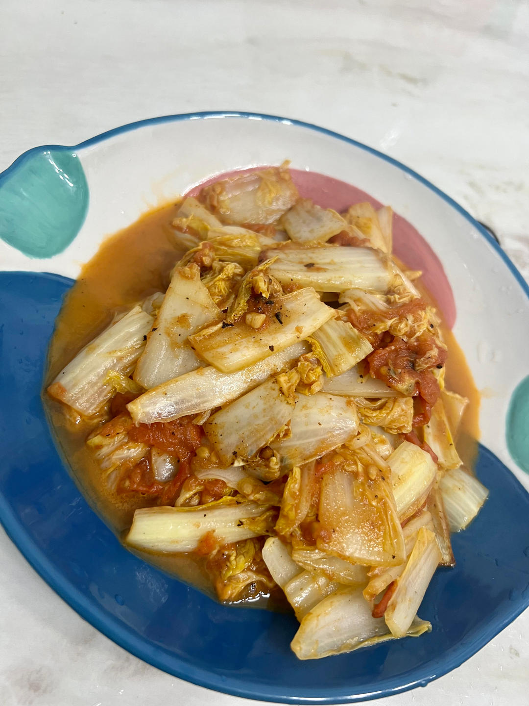 茄汁浓郁超下饭的番茄娃娃菜❗️