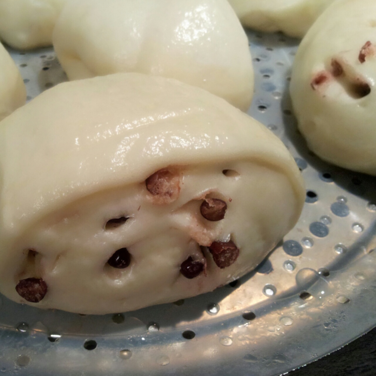 牛奶蜜豆馒头