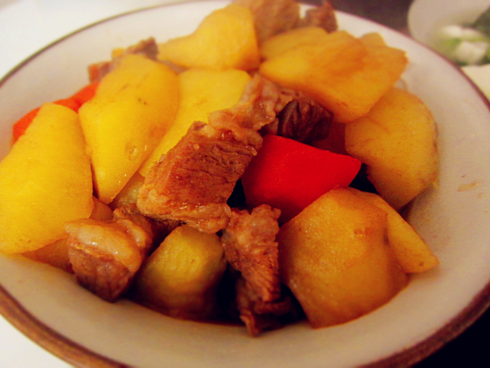 土豆胡萝卜炖牛腩