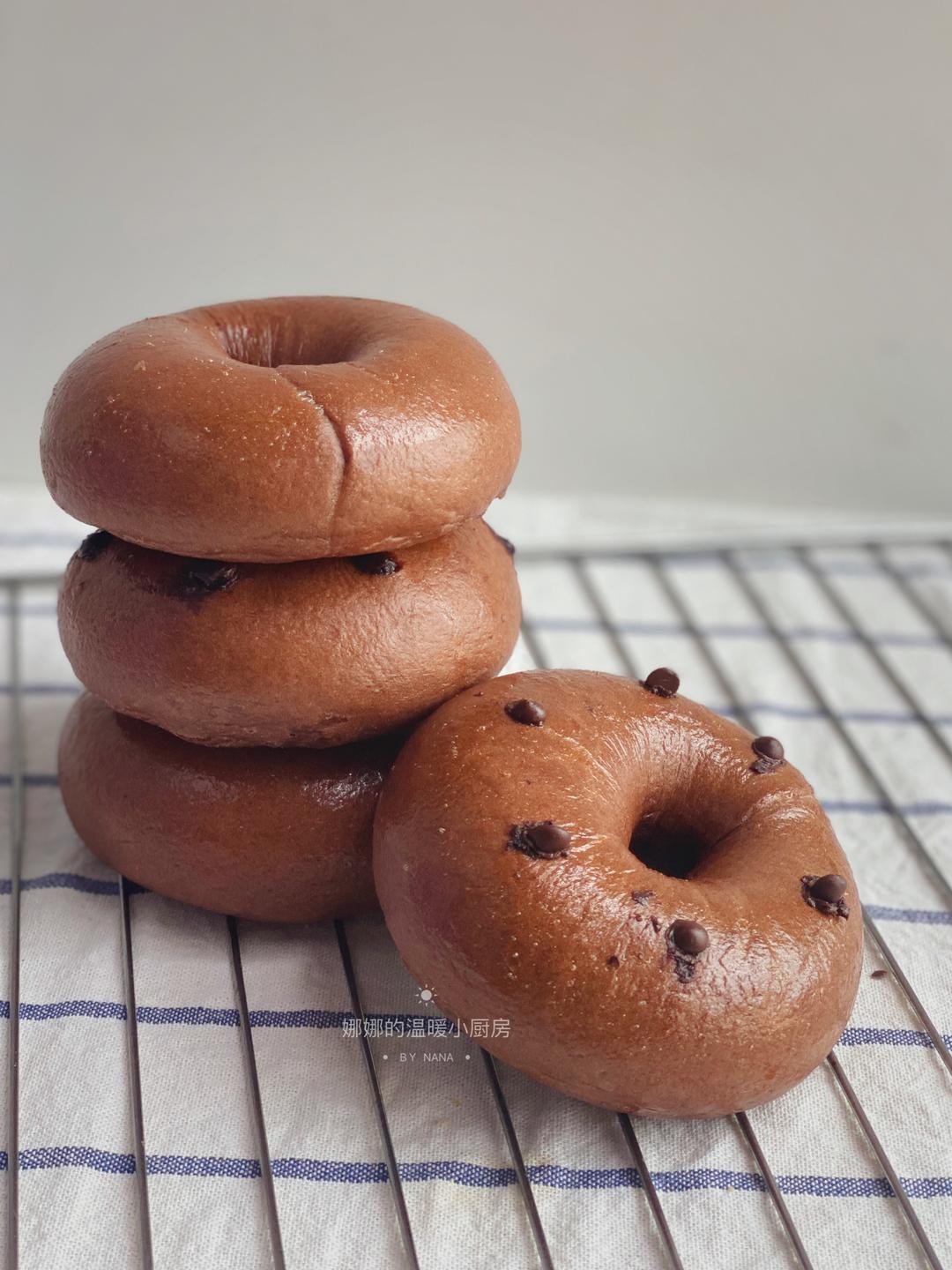 巧克力贝果的做法