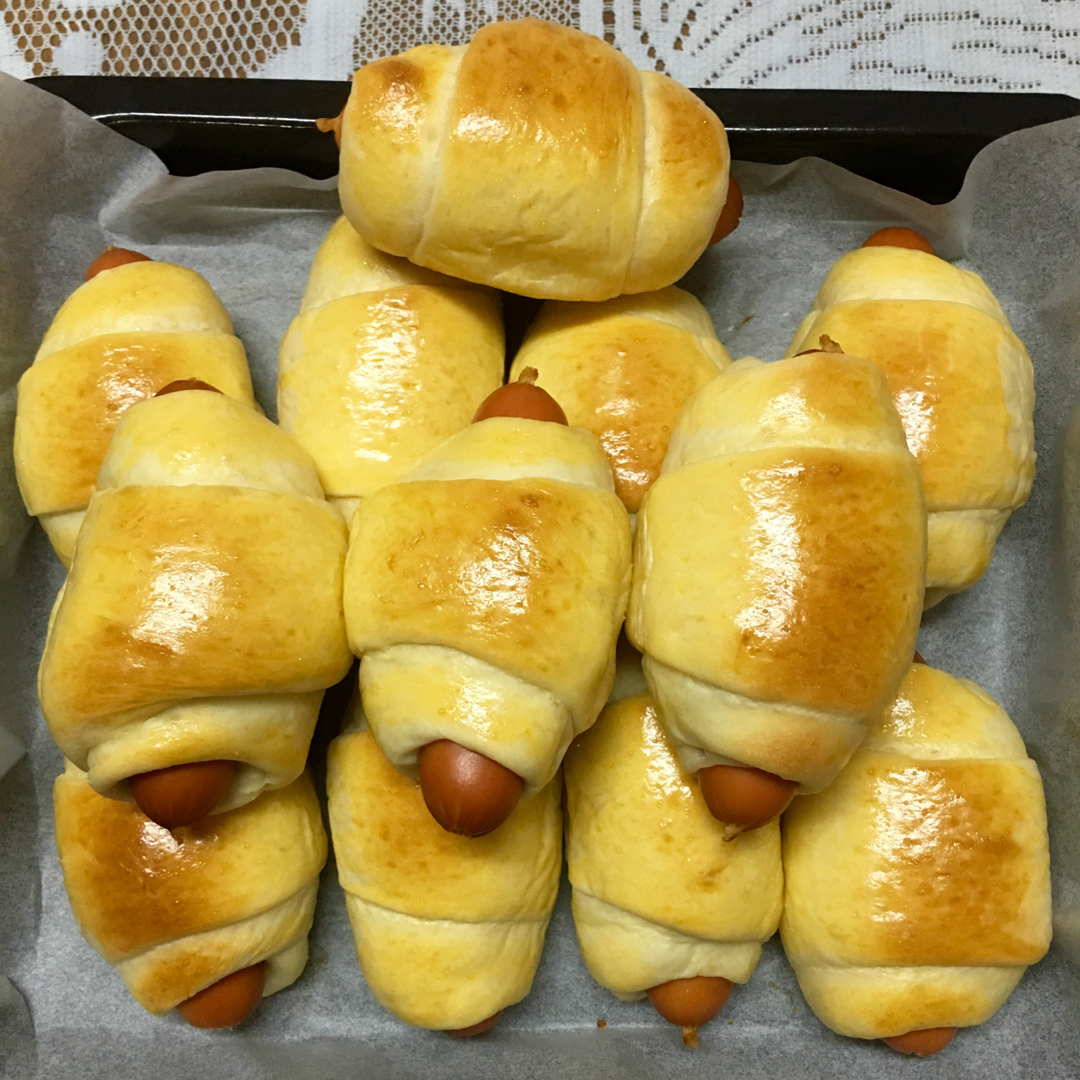 黄油面包卷