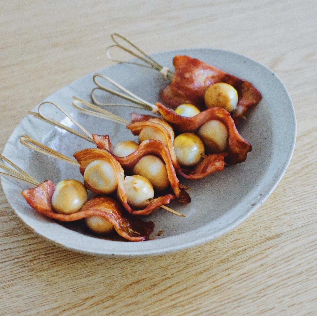 培根卷鹌鹑蛋【12月北鼎烤箱食谱】的做法