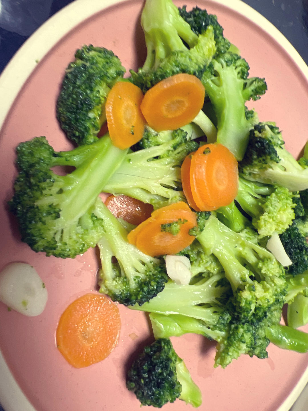 西蓝花炒胡萝卜清爽型～