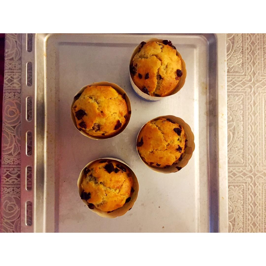 少女心的香蕉蔓越莓玛芬