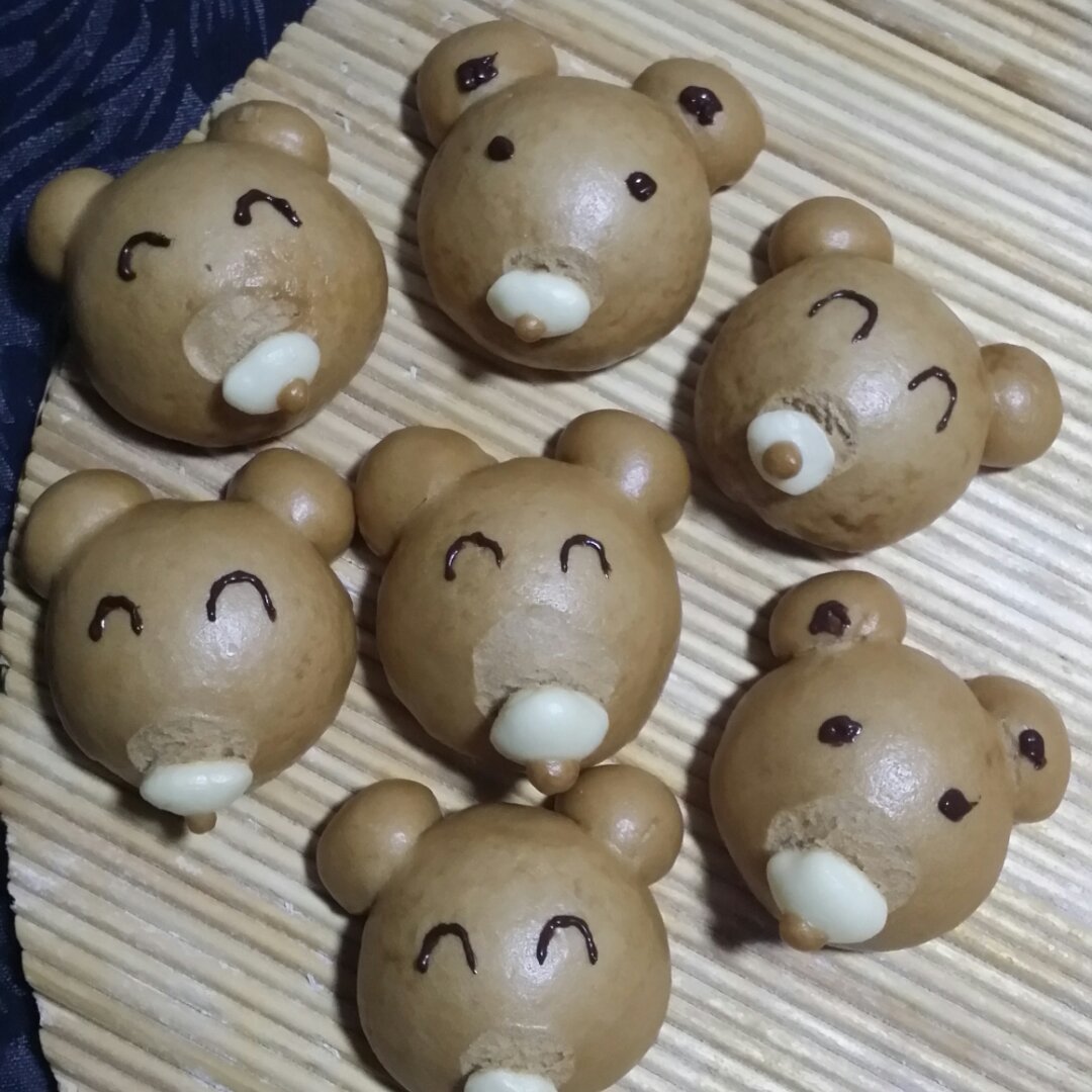 宝宝最爱吃——小熊红糖馒头 （8个月以上）