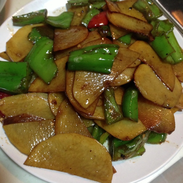 青椒番茄土豆片
